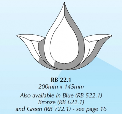 RB 22.1 (DB127) : Фрамужный набор фацетов (3 элемента), 200 х 145 мм