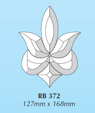 RB 372 (DB266) : Фрамужный набор фацетов (6 элементов), 127 х 168 мм