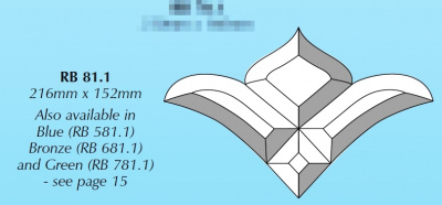 RB 81.1 (DB35) : Фрамужный набор фацетов ( 4 элемента), 216 х 152 мм