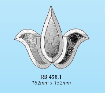 RB 458.1 (~DB189) : Фрамужный набор фацетов (3 элемента), 182 х 152 мм