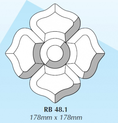 RB 48.1 (DB99): Фрамужный набор фацетов (5 элементов), 178 х 178 мм