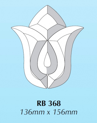 RB 368 (DB199) : Фрамужный набор фацетов (4 элемента), 136 х 156 мм
